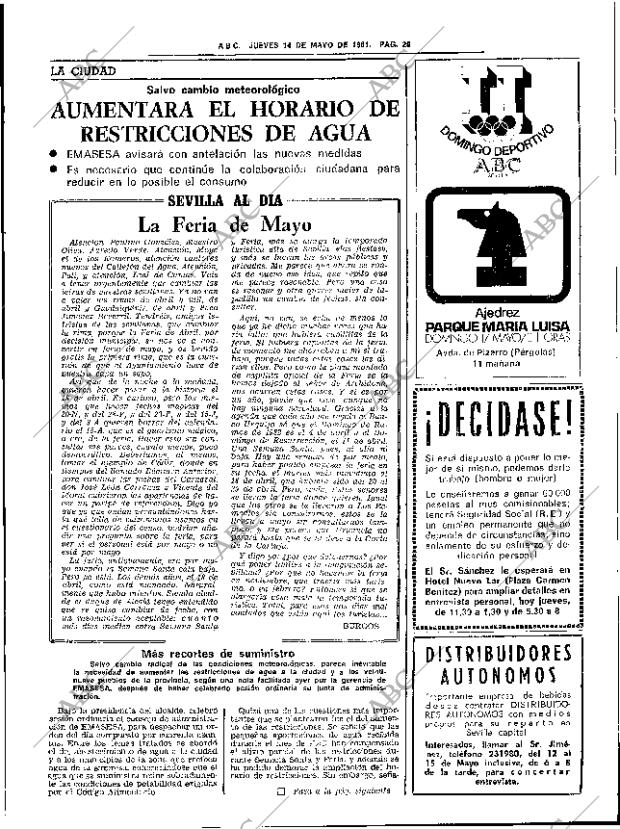 ABC SEVILLA 14-05-1981 página 41