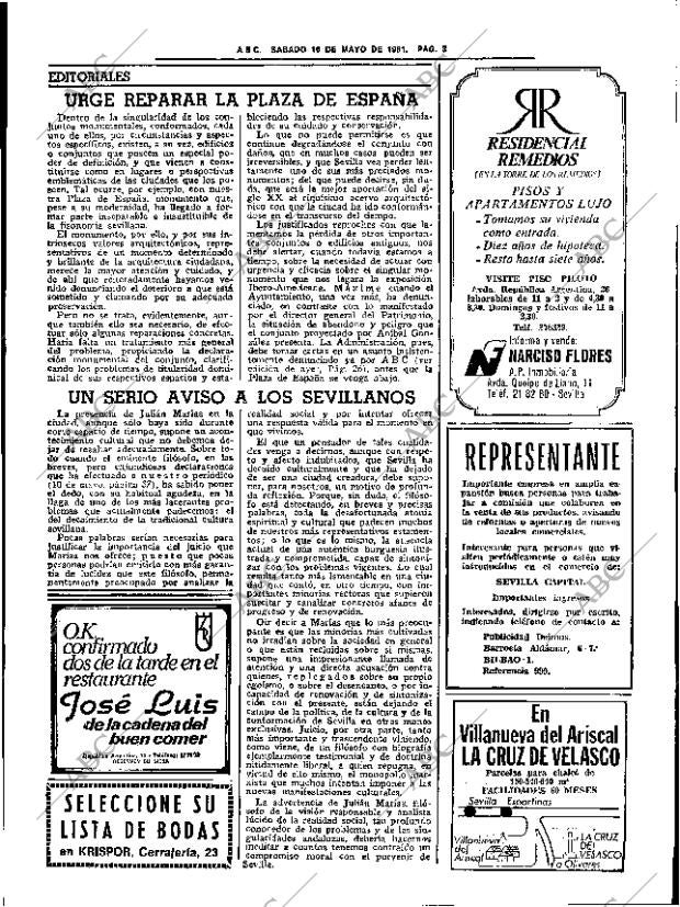 ABC SEVILLA 16-05-1981 página 15