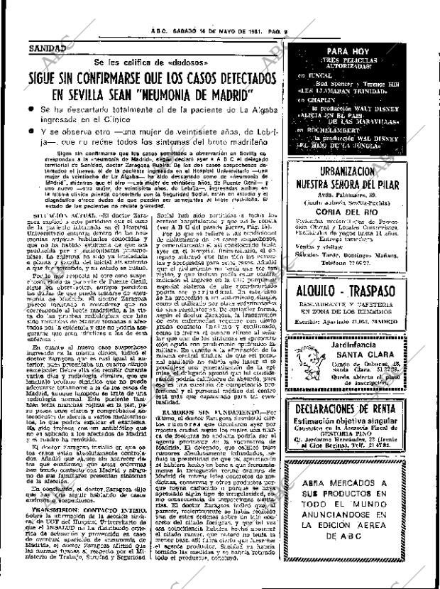 ABC SEVILLA 16-05-1981 página 21