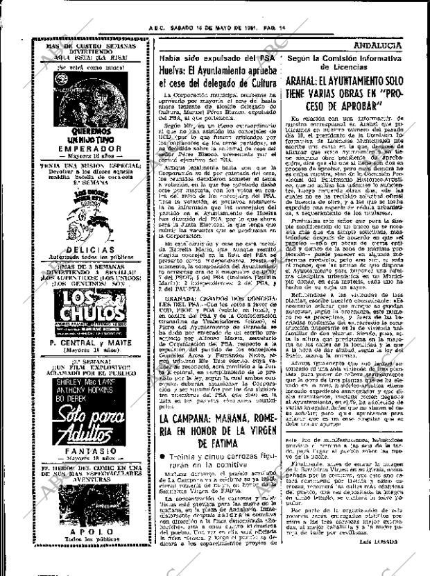 ABC SEVILLA 16-05-1981 página 26