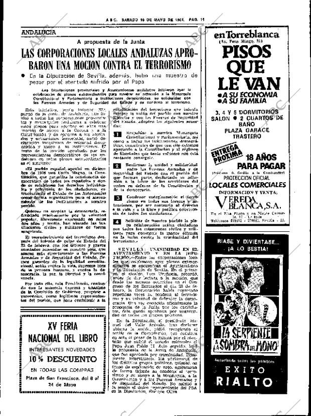 ABC SEVILLA 16-05-1981 página 27