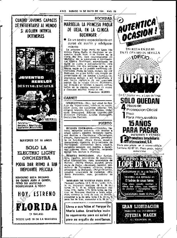 ABC SEVILLA 16-05-1981 página 44