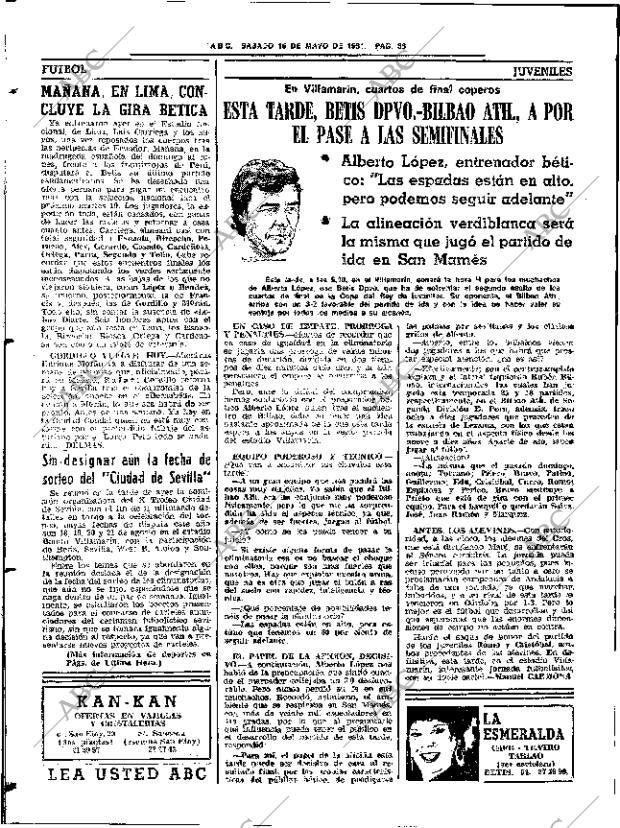 ABC SEVILLA 16-05-1981 página 50
