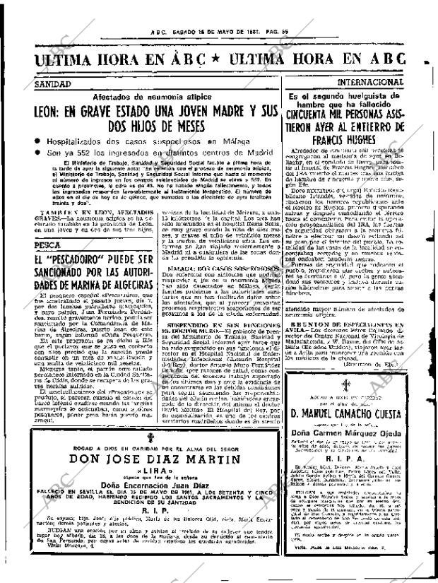 ABC SEVILLA 16-05-1981 página 67