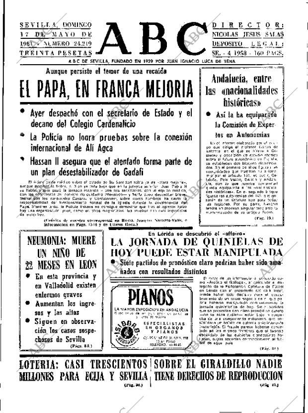 ABC SEVILLA 17-05-1981 página 17