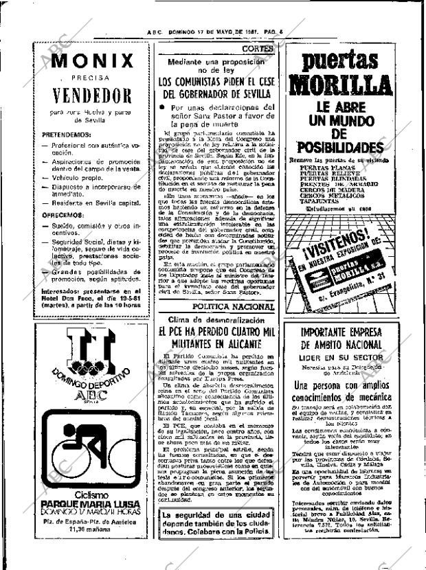 ABC SEVILLA 17-05-1981 página 22