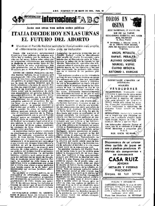ABC SEVILLA 17-05-1981 página 31