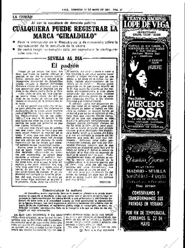 ABC SEVILLA 17-05-1981 página 43