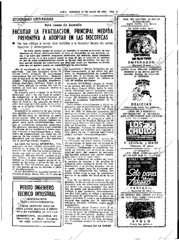ABC SEVILLA 17-05-1981 página 47