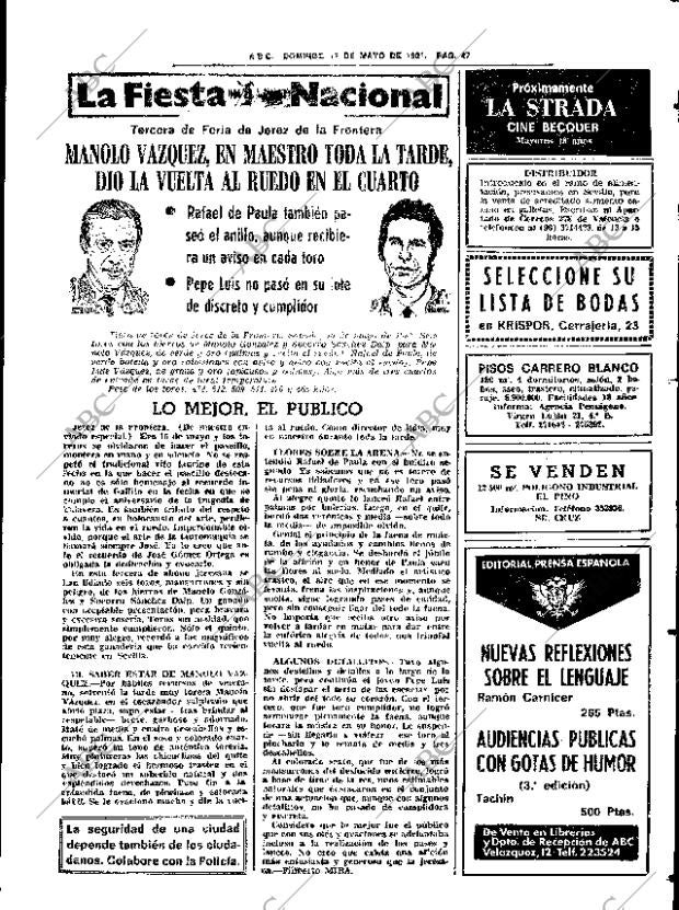 ABC SEVILLA 17-05-1981 página 63