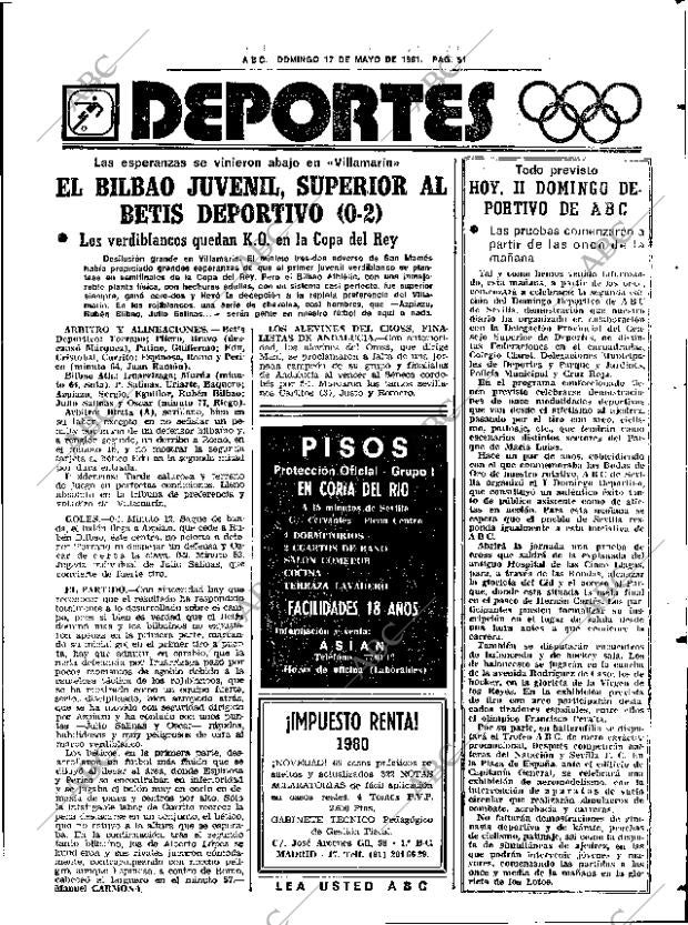 ABC SEVILLA 17-05-1981 página 67