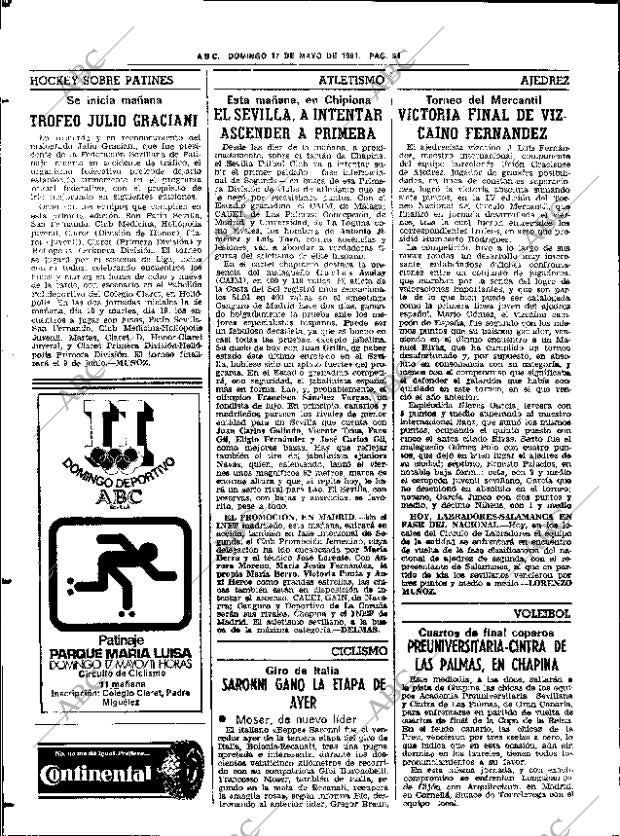 ABC SEVILLA 17-05-1981 página 70