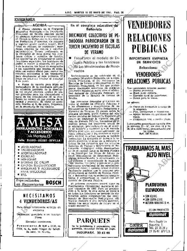 ABC SEVILLA 19-05-1981 página 67