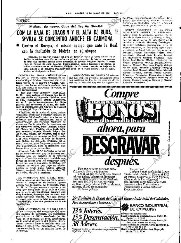 ABC SEVILLA 19-05-1981 página 89