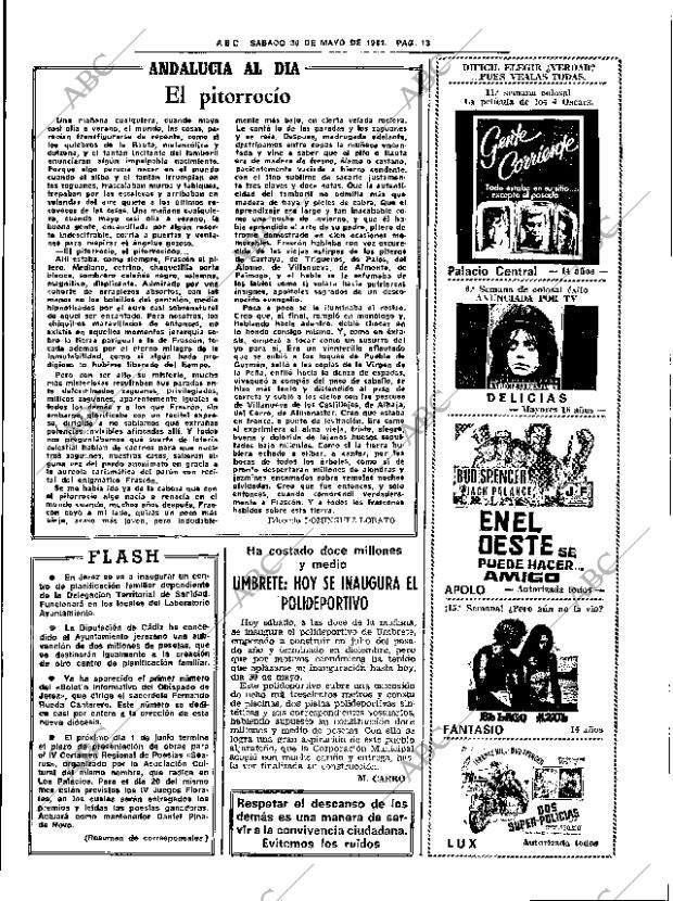 ABC SEVILLA 30-05-1981 página 29