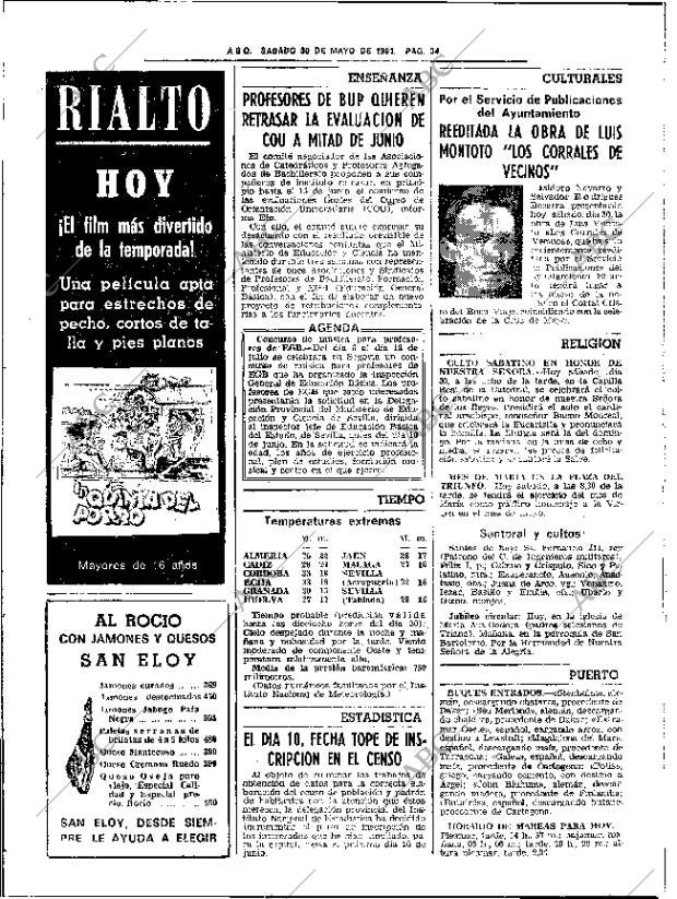 ABC SEVILLA 30-05-1981 página 50