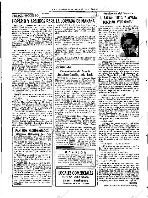 ABC SEVILLA 30-05-1981 página 57