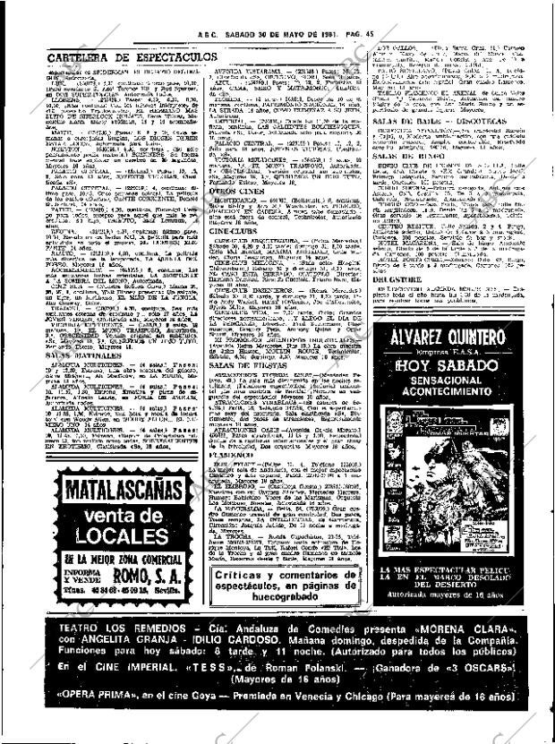 ABC SEVILLA 30-05-1981 página 61