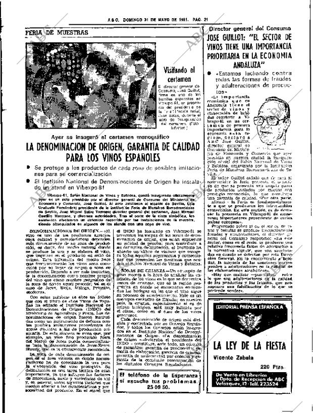 ABC SEVILLA 31-05-1981 página 37