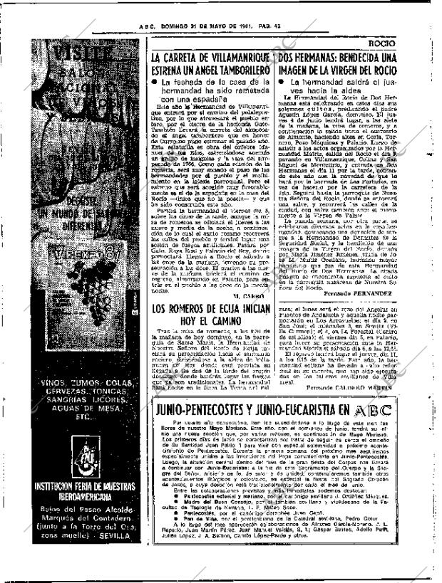 ABC SEVILLA 31-05-1981 página 58