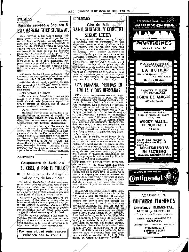 ABC SEVILLA 31-05-1981 página 69