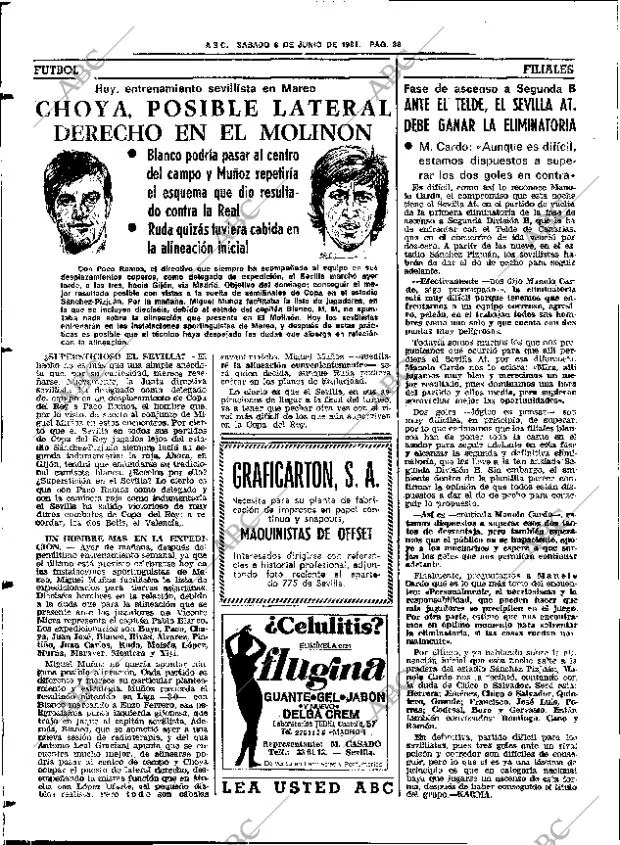 ABC SEVILLA 06-06-1981 página 54