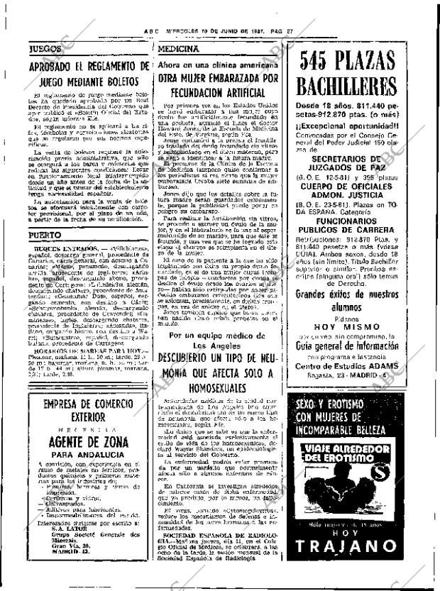 ABC SEVILLA 10-06-1981 página 43