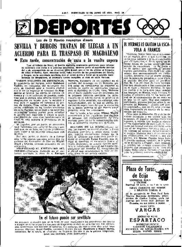 ABC SEVILLA 10-06-1981 página 51