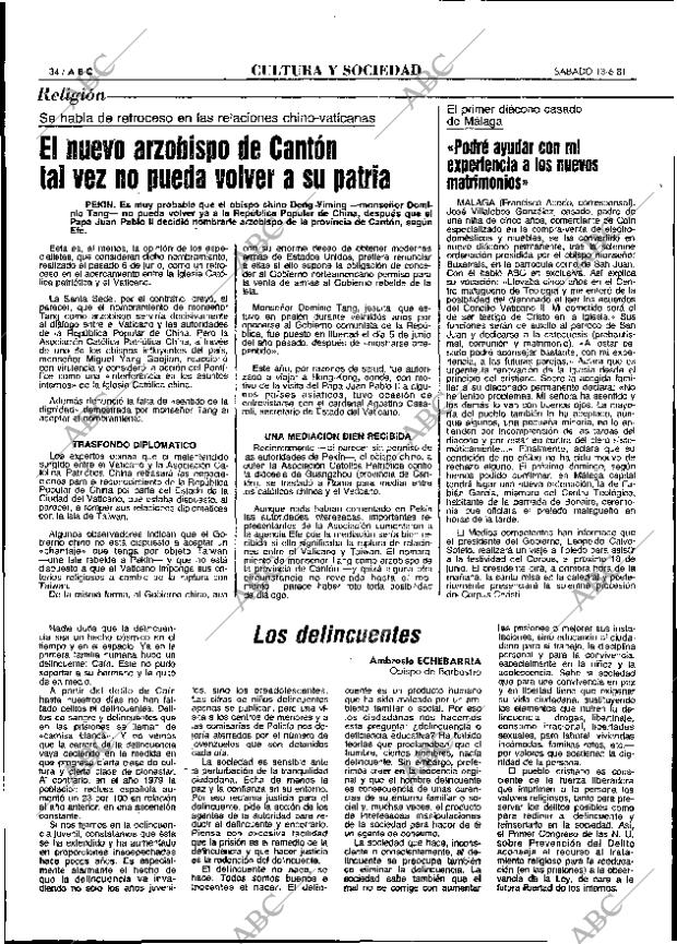 ABC MADRID 13-06-1981 página 42
