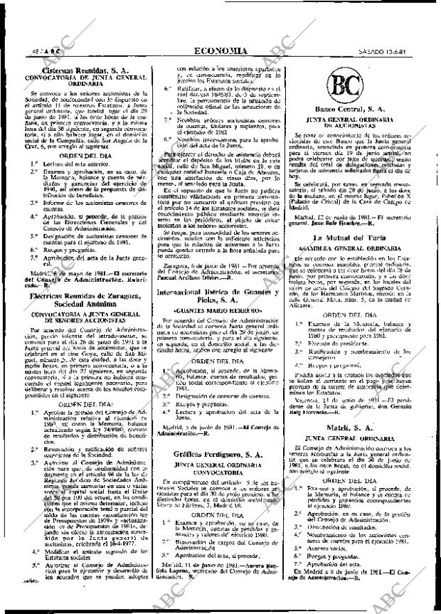 ABC MADRID 13-06-1981 página 68
