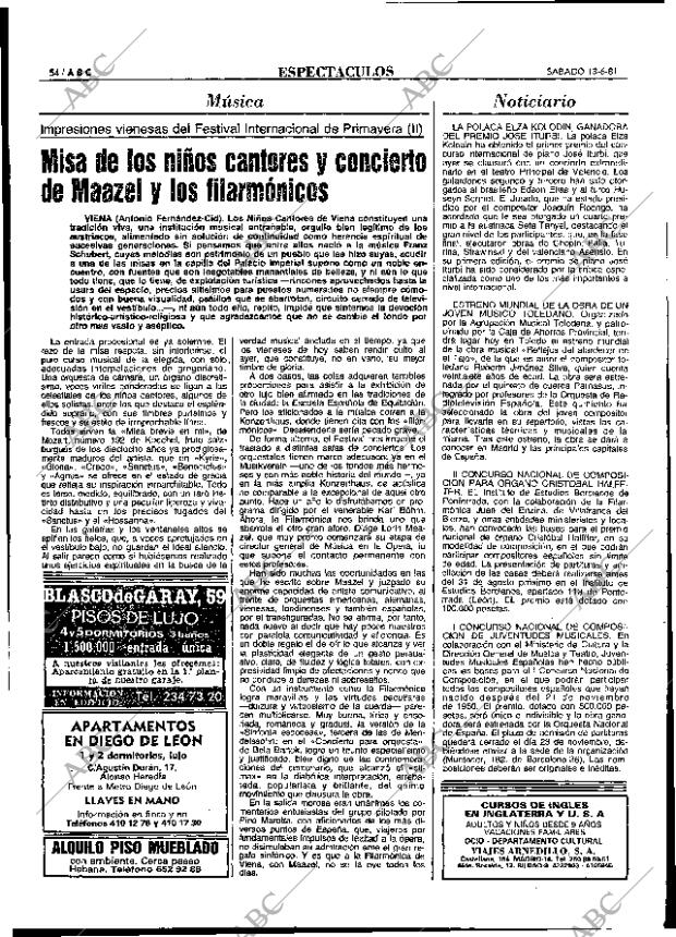 ABC MADRID 13-06-1981 página 74