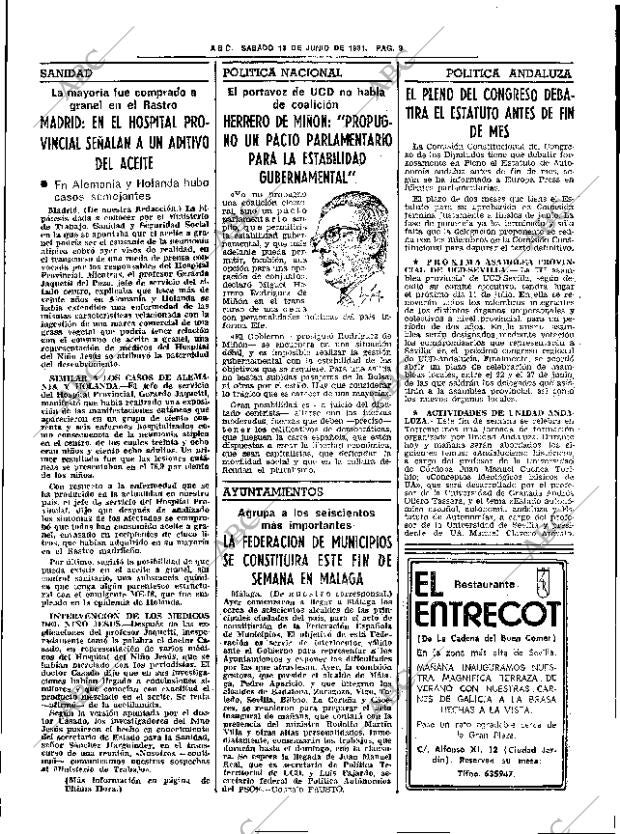 ABC SEVILLA 13-06-1981 página 25