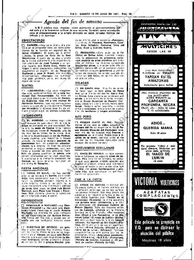 ABC SEVILLA 13-06-1981 página 45