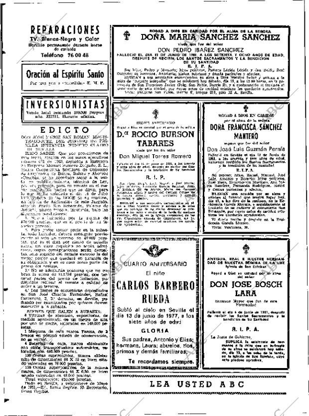 ABC SEVILLA 13-06-1981 página 70
