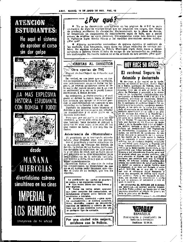ABC SEVILLA 16-06-1981 página 66