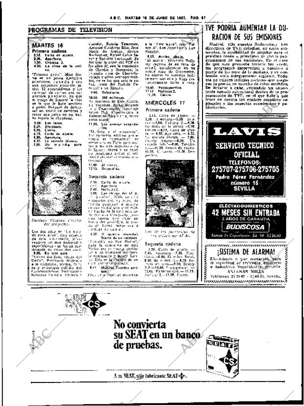ABC SEVILLA 16-06-1981 página 85