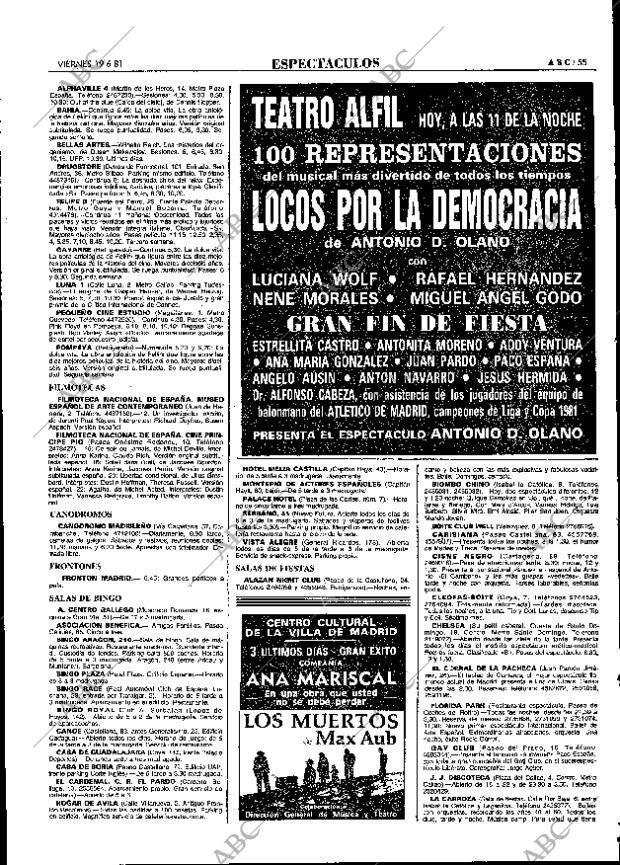 ABC MADRID 19-06-1981 página 63