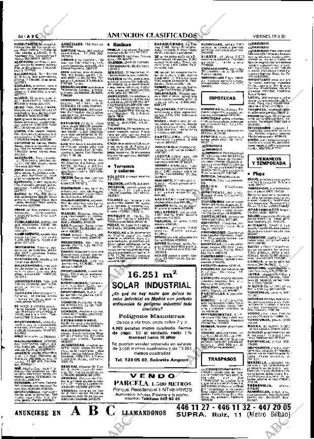 ABC MADRID 19-06-1981 página 72