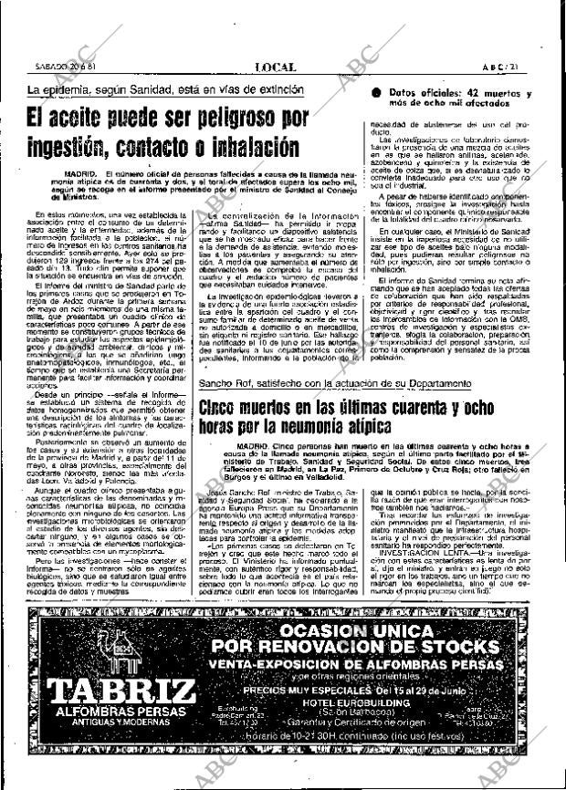 ABC MADRID 20-06-1981 página 29