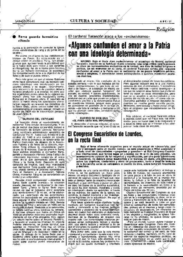 ABC MADRID 20-06-1981 página 39