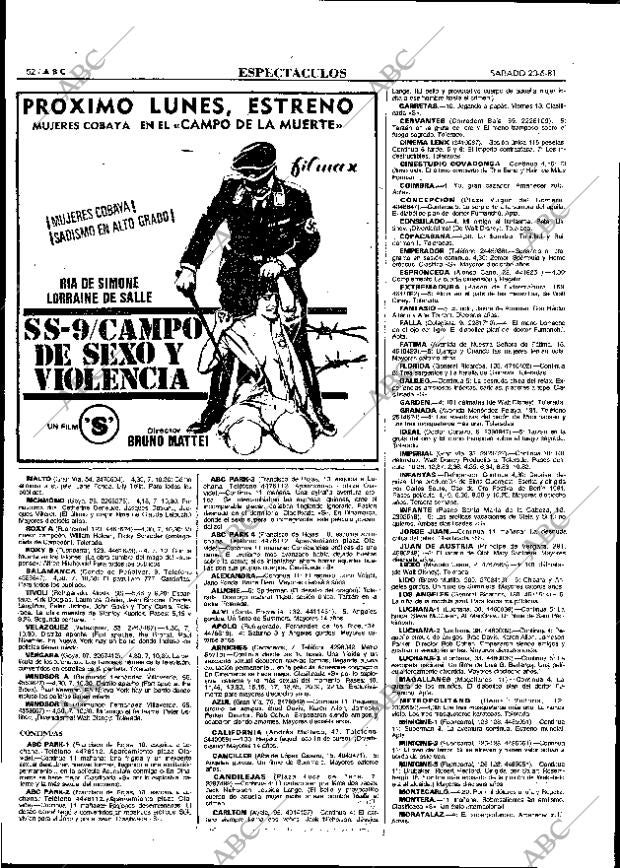 ABC MADRID 20-06-1981 página 72