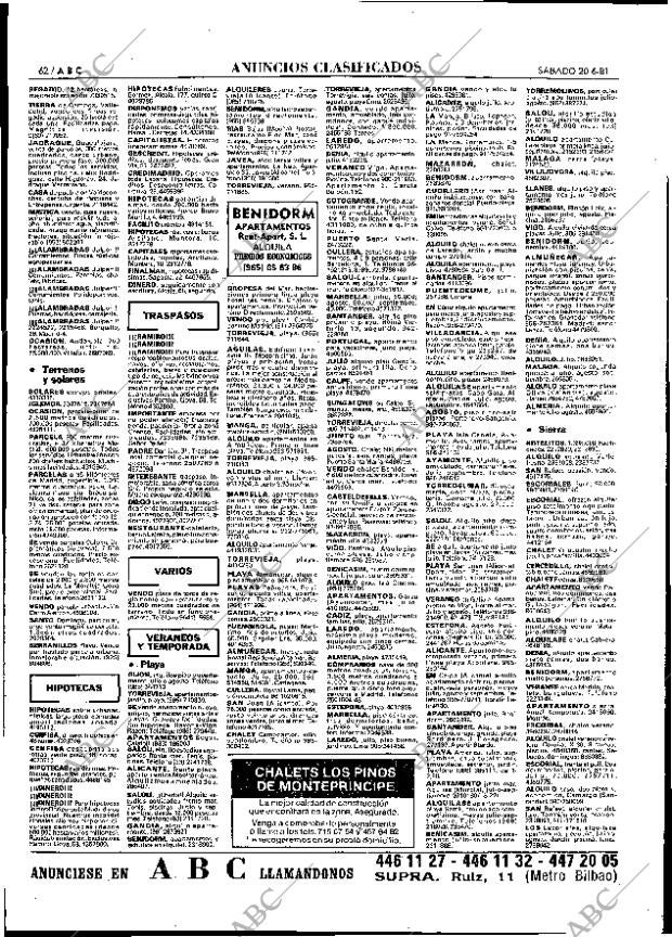 ABC MADRID 20-06-1981 página 82