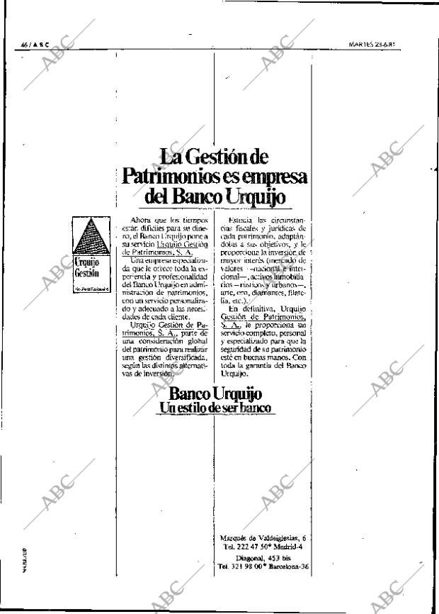 ABC MADRID 23-06-1981 página 66