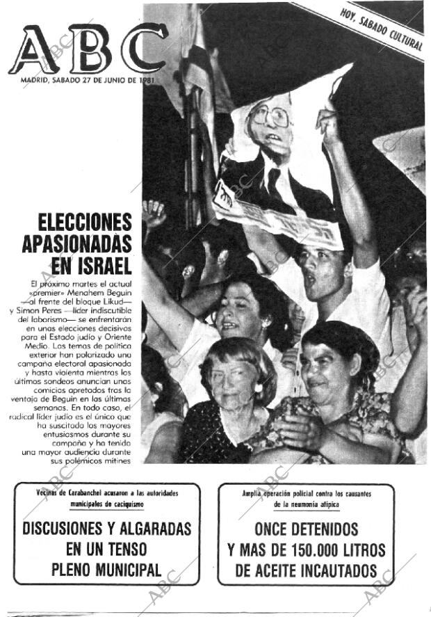 ABC MADRID 27-06-1981 página 1