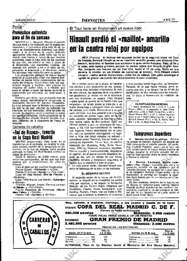 ABC MADRID 27-06-1981 página 71