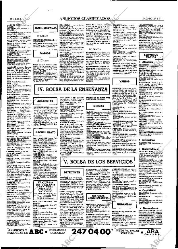 ABC MADRID 27-06-1981 página 90