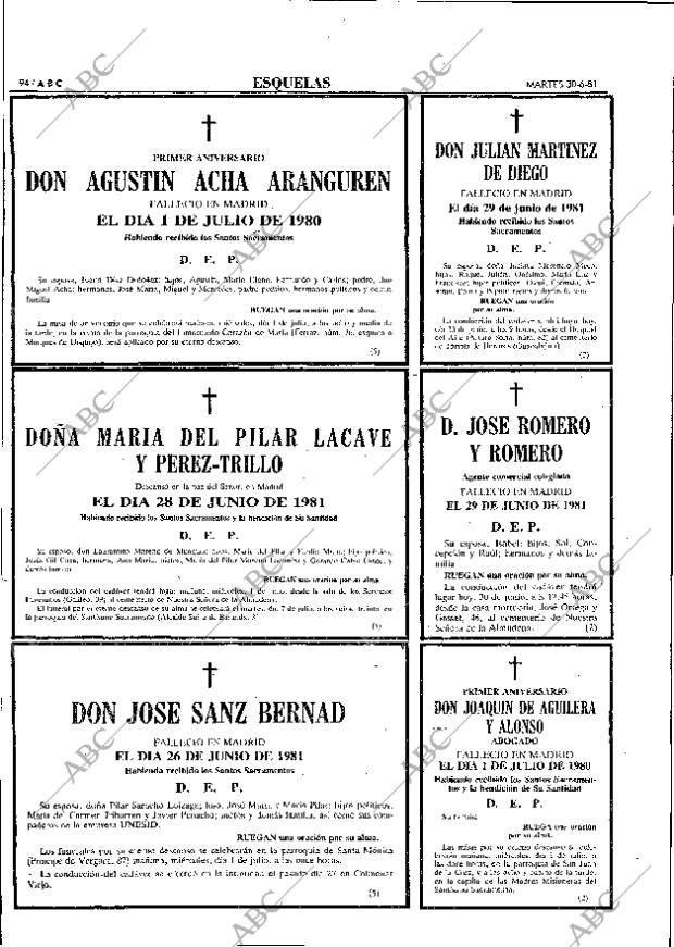 ABC MADRID 30-06-1981 página 110