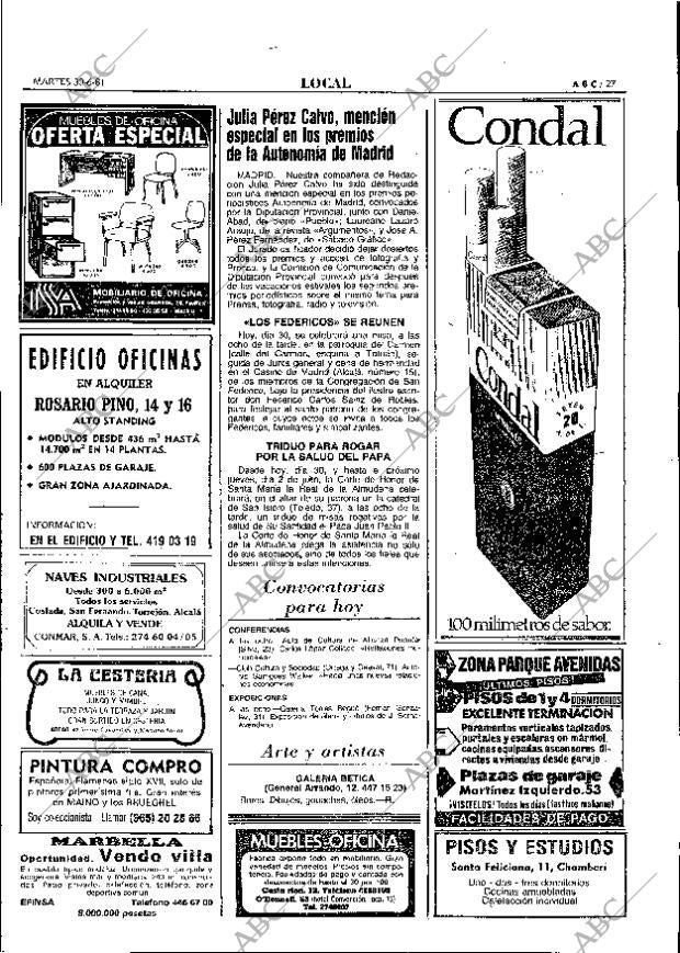 ABC MADRID 30-06-1981 página 43