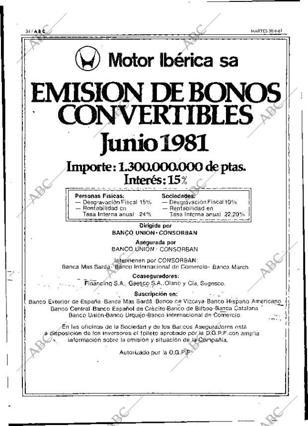 ABC MADRID 30-06-1981 página 50