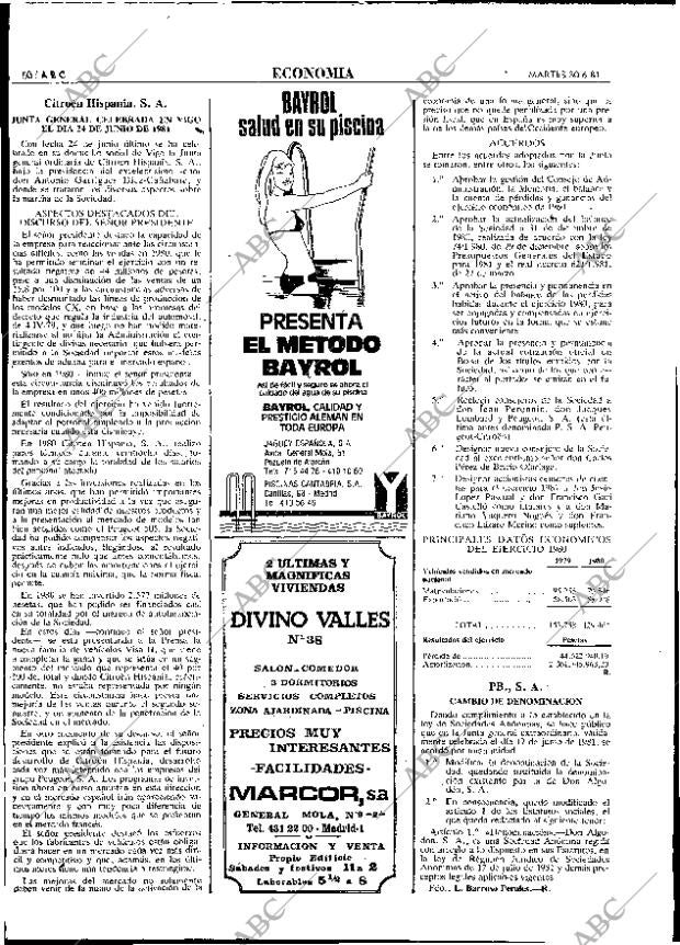 ABC MADRID 30-06-1981 página 66